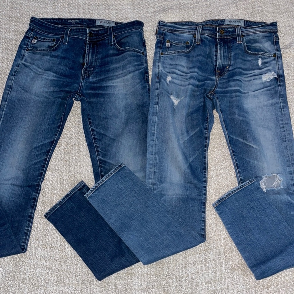 Lot of 2 Adriano Goldschmied AG Stockton Jeans 32